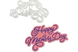 KASHOER Happy Mother's Day Die Cut for Card Making Blessing Word Metal Cutting Dies Congratulations Die Cuts Happy Birthday Embossing Stencils Template for DIY Scrap-Booking Decor (Happy Mother's Day2)