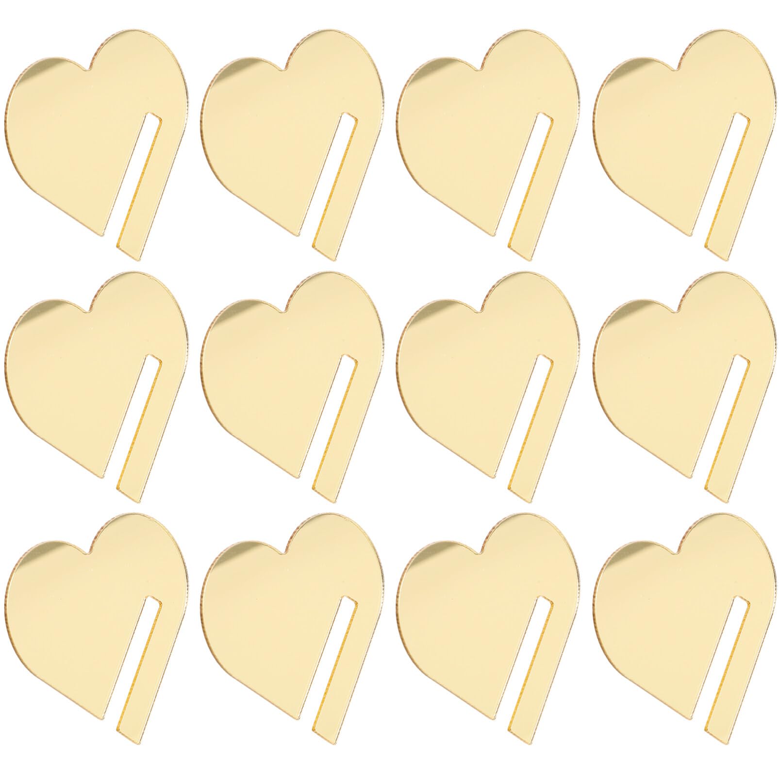 DEARMAMY 30Pcs Heart Shaped Acrylic Drink Tags Reusable Wine Markers Glass Charms for Party Bar Home Wedding Decoration