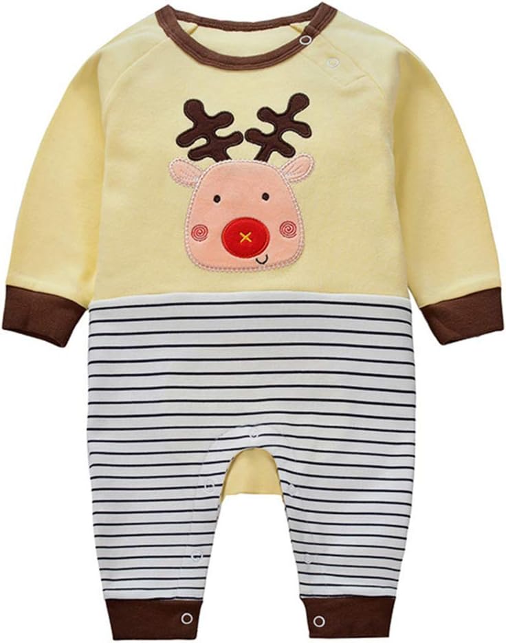 Baby Rompers Cotton Onsises Boys Girls Long Sleeve Sleepsuit Coveralls Cartoon Outfits