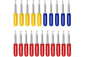 CoiTek Lot de 20 lames de coupe de rechange pour Cricut Explore Air/Air 2, 10 pièces 45°, 5 pièces de rechange à 30°, 5 pièce