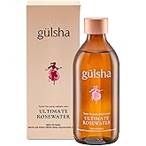 GULSHA ULTIMATE ROSEWATER, Natural Rosa Damascena Flower Water, Cleanses, Nourishes and Tones Skin, Restores Radiance to Your Skin, Free from Chemicals, 100% Natural Glow Rose Essence, 250ml/8.45fl oz