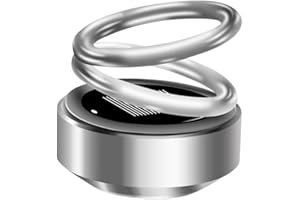 gifskiu Mini Portable Kinetic Heater, Solar Rotating Decoration, Vehicle Microwave Molecular Deicing Instrument, Creative Car Interior Decoration (Color : Gris)