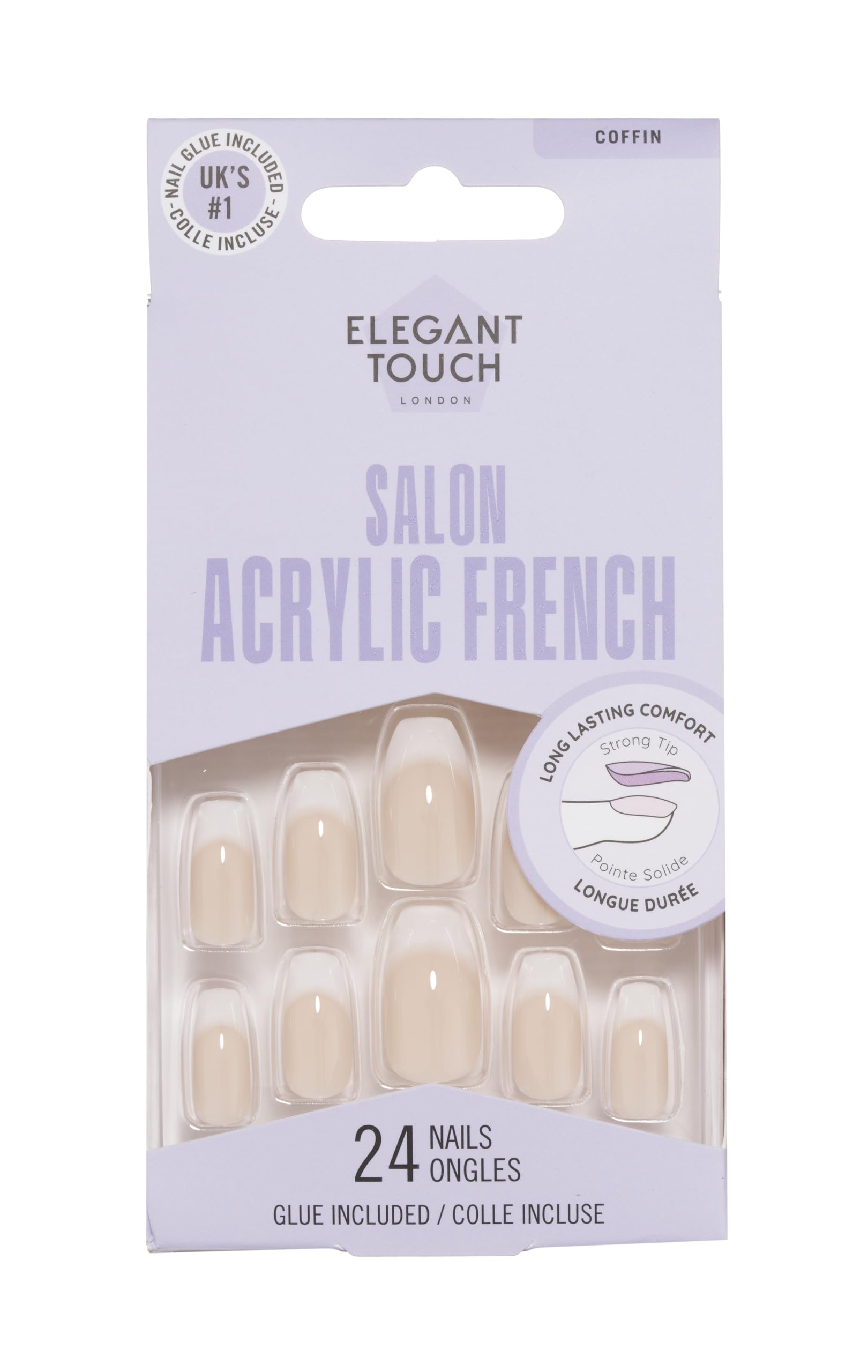Elegant Touch French Acrylic Nails No. 4