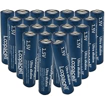 Amazon.com: LOOPACELL AAA Alkaline Batteries (Pack of 24) 1.5V ...