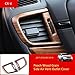 Flash2ning-Side Air Vent Outlet Cover Peach Wood Grain Trim Compatible for Honda CRV CR-V 2017 2018 2019 2020 2021 2022,Interior Accessories,1 Set of 2