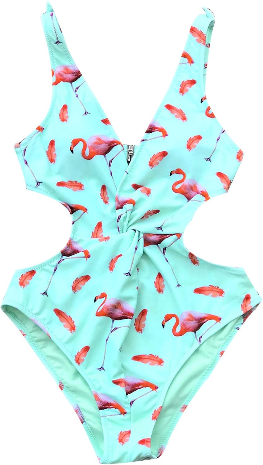 cupshe flamingo one piece