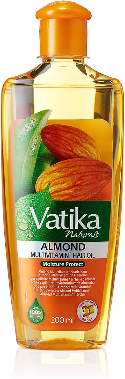 Vatika Naturals Multivitamin Almond Hair Oil 200ml Nourishment Shine