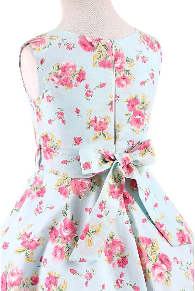 Mua Feiscat レトロ ワンピース ロカビリー ワンピース ヘプバーン ドレス スイング スカート 女の子 夏服 ロカビリードレス 洋服 ハイウエスト スカート キッズドレス 子供 夏服 女の子 ガールズ Tren Amazon Nhật Chinh Hang Fado