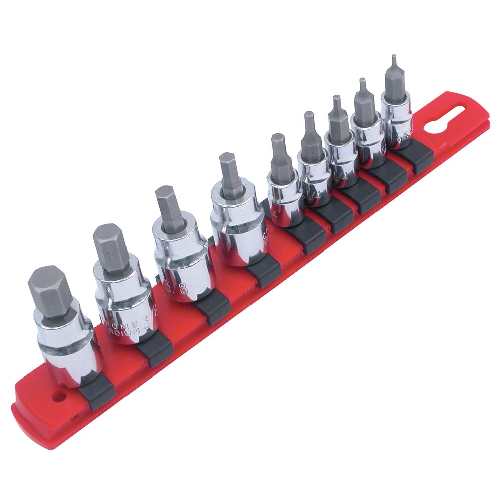 Wiha 71996 Socket Set, 3/8Inch and 1/4Inch Drive Sockets, Hex Metric