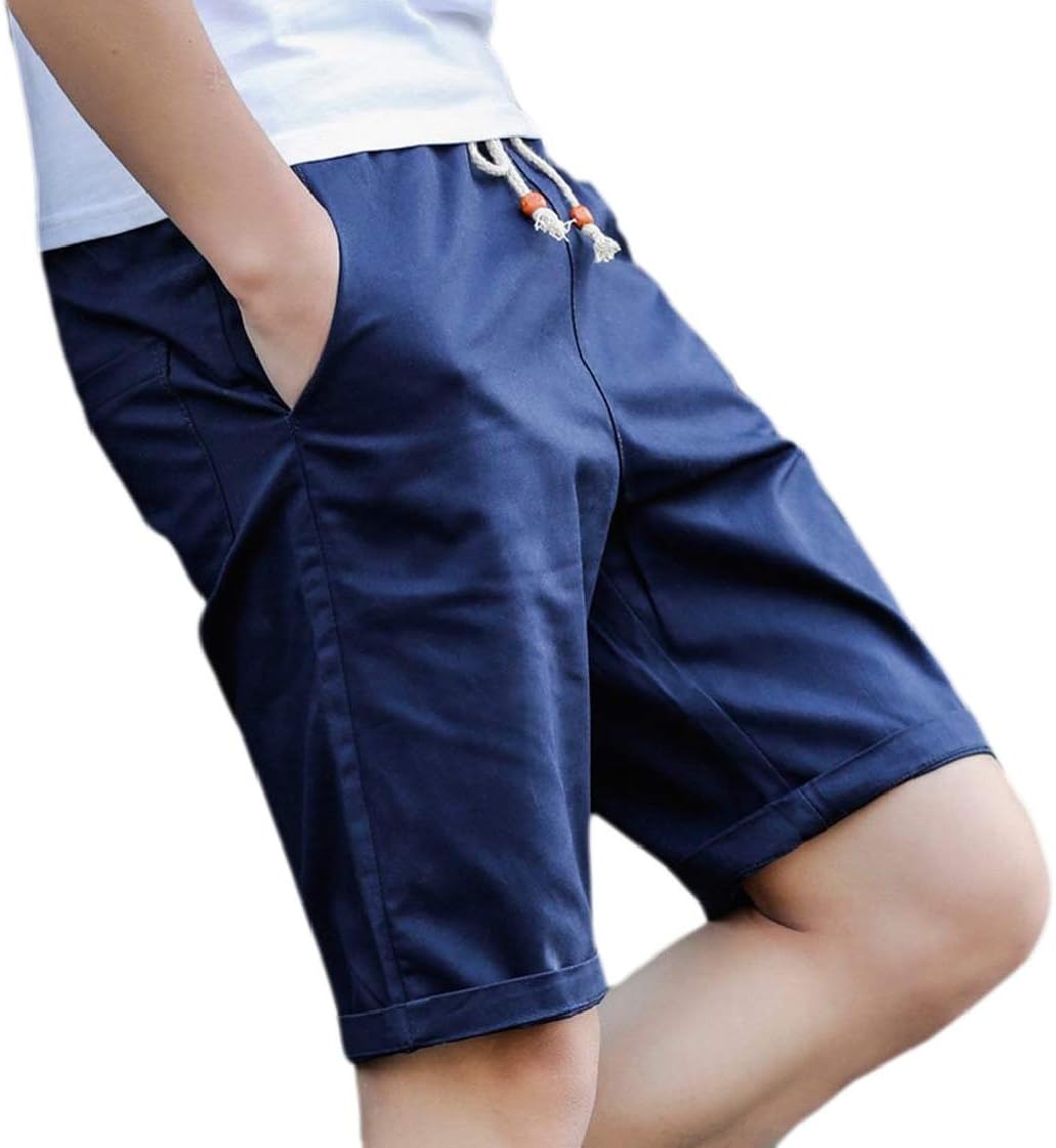 M&S&W Pantalones Cortos Cargo para Hombre, Grandes y Altos, sólidos