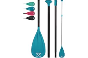 ZLX Paddle Board Paddle, 3 or 4 Piece Adjustable SUP Paddle, Detachable Floating Kayak Paddles, Lightweight Oar with Premium Durable Fiber Blade, for Paddleboard, Surfing, Water Sports Enjoyment