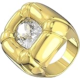 Swarovski Dulcis Ring, Cocktail Ring, Cushion Cut, Gold-plated, Size:6