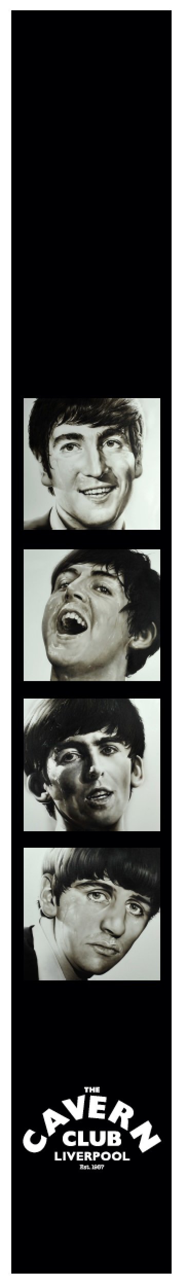 CAVERN CVS01 "Fab Faces" Guitar Strap