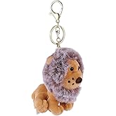 CALLARON Lion Key Chain Animal Keychain Plush Key Ring Bag Pendant Dolls (Grey)