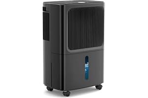 VEAGASO 34 Pint Black Dehumidifier for basement, 2500 Sq. Ft. Dehumidifiers for Home with Drain Hose and Child Safety Lock, 3 Operation Modes, Smart Humidity Control, 24 Hour Timer, Auto Shut off