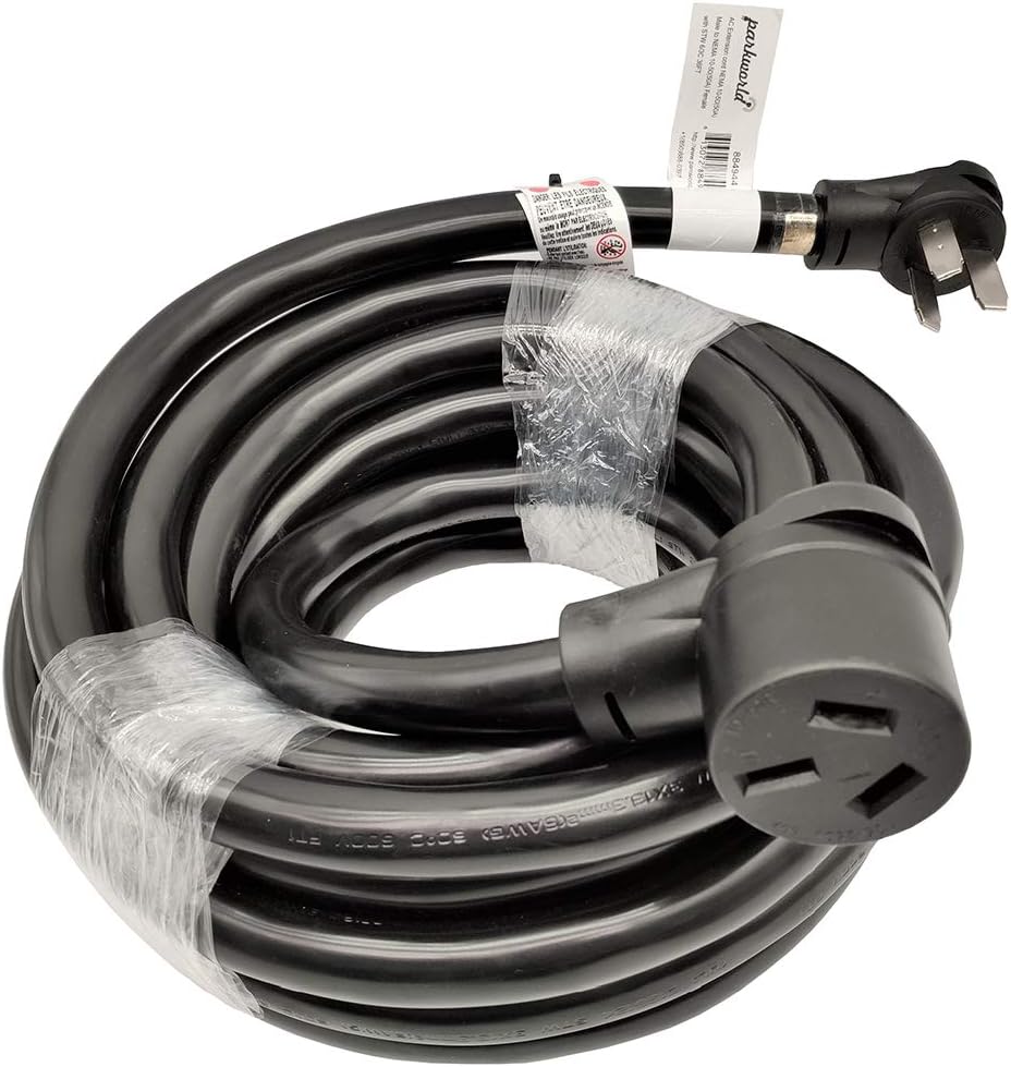 ParkworldIndustrial Range, Stove, Oven 10-50 Extension Cord, 10-50P to 10-50R, 3-Prong, 50 AMP, 250 Volts, 12500 Watts (36FT)