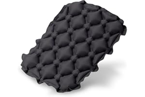 Inflatable Stadium Seat Cushion, Press-to-Inflate 100g Ultra-Light Palm-Sized Foldable, Waterproof Wear-Resistant Hips-Only P