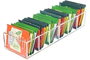 Goindy Tea Bag Organizer, Clear Tea Bag Holder with 6 Slot, Tea Packet Storage for Countertop, Drawer, Kitchen, Pantry, Cabinet