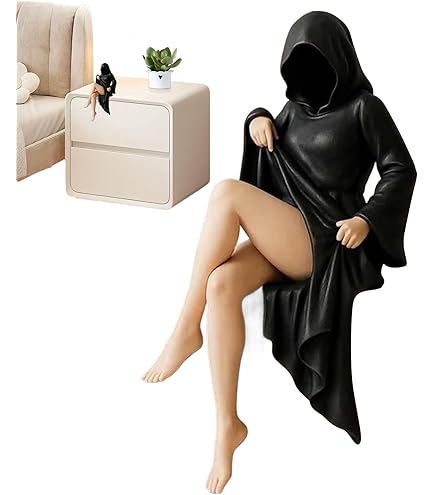 AIDODIA Statue MystéRieuse, Statue De La Reine Assise 3D, Figurine De