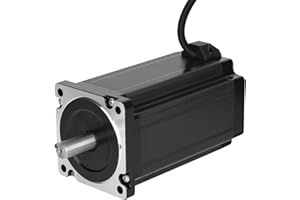 BESJMYT 86 Nema 34 Stepper Motor Bipolar High Torque Standard Step Angle 12Nm (1699.34oz.in) 1.8 Deg 149MM/5.87in 6.4A 2 Phase 4 Lead 2 Meter Cable for CNC Industrial Machine Automation 3D Printer