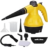 Steam Cleaner Pressurized Handheld Cleaner for Home with 9pcs Accessories, Multi-Surface and Powerful Home Use Steamer for Cleaning, Car, Kitchen, Bathroom, Shower, Window, Grime, Grease