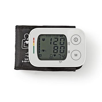 Nedis Tensiometro de Muneca Panta lla LCD Hora y Fecha