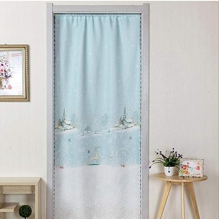 Chhll Door Curtain Thermal Insulated Curtain Eyelet 180 80cm
