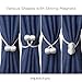 Magnetic Curtain Tiebacks | 4 Pieces Set of Holdbacks | Convenient, Decorative Drapery Hooks | Drapery Ties for Window Drapes