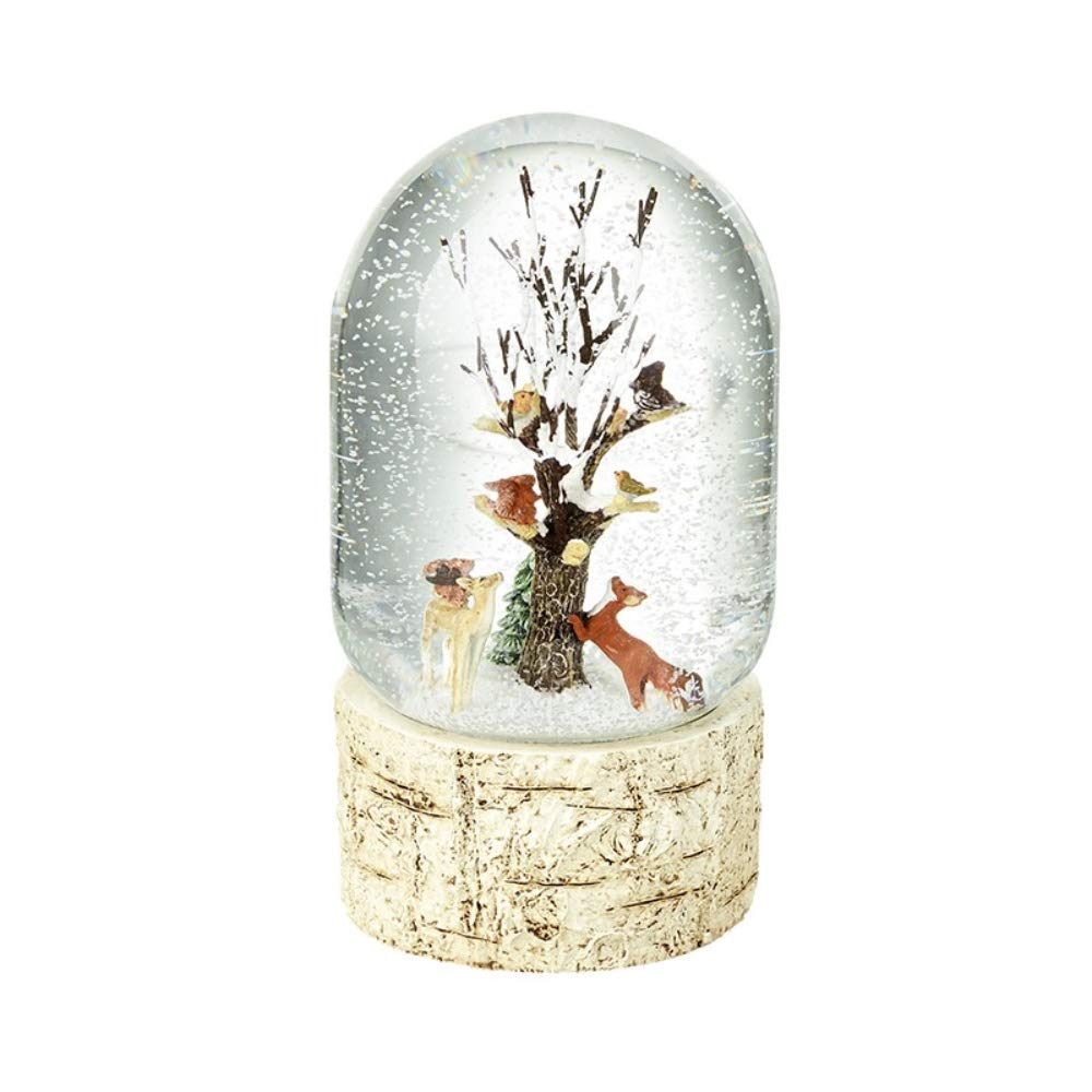 HSE Christmas Winter Snow Globe/Dome/Waterball Decoration Ornament (WOODLAND ANIMALS)