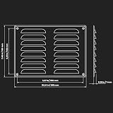 Repa Market 10 x 7.5 in White Steel Air Vent Cover with Insect Screen view 2
