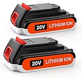 Powilling 2 Pack 3500mAh 20V Lithium Ion Battery Replace for Black and Decker 20 Volt Max Battery LBXR20 LB20 LBX20 LBX4020 C