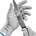 Stark Safe Cut Resistant Gloves (1 Pair) Food Grade Level 5 Protection, Safety Cutting Gloves for Kitchen, Mandolin Slicing, Fish Fillet, Oyster Shucking, Meat Cutting and Wood Carving - Large primary