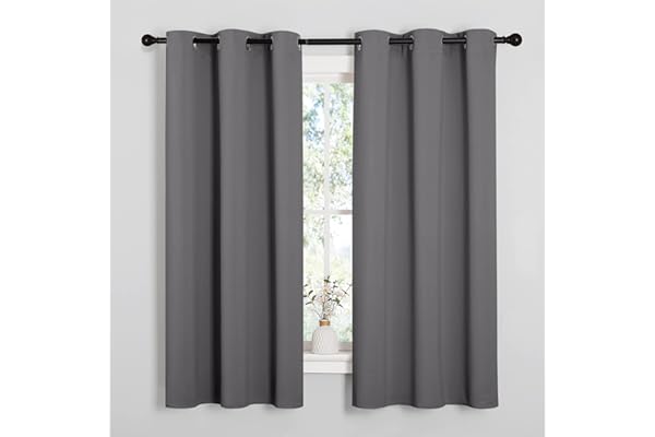 NICETOWN Blackout Curtains 2 Panels for Bedroom- Thermal Insulated Grommet Blackout Curtains 63 Inches Long for Living Room/K