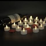 PILLOBOX 24Pack LED Tea Lights Flameless with 200 Hour Battery Life Warm White view 4