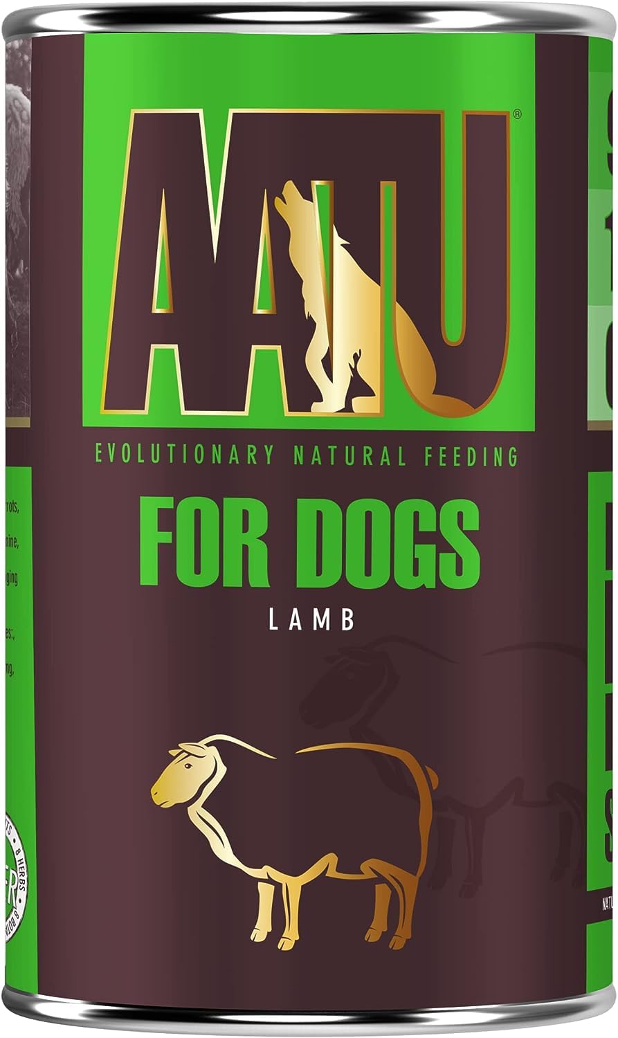 AATU 90/10 Wet Dog Food in a Tin - Lamb (6x400g) - Grain Free Recipe - No Artificial Ingredients - Good for Low Maintenance Feeding โ image 1