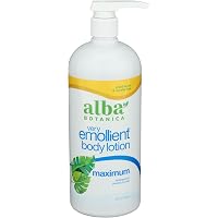 Alba Botanica Daily Moisturizing Lotion, Dry Skin, with Vitamin E and Shea Butter, 32 Oz (Packaging May Vary)