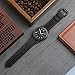 SWEES Leather Bands Compatible for Galaxy Watch 3 45mm & Gear S3 Frontier & Classic and Galaxy Watch 46mm, Genuine Leather 22mm Strap Replacement Wristband for Samsung Gear S3 Smartwatch, Black