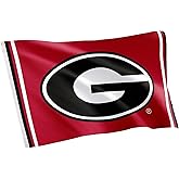 Desert Cactus University of Georgia Flag Bulldogs UGA Dawgs Banners 100% Polyester Indoor Outdoor 3x5 feet Flags (Design K)