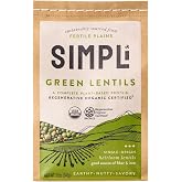 SIMPLi Regenerative Organic Certified Green Lentils, 12 OZ (1-Pack) | Plant-Based Protein, Fiber &amp; Folate with a Firm Bite and Earthy Flavor for Soups, Salads, Grain Bowls &amp; Everyday Meals