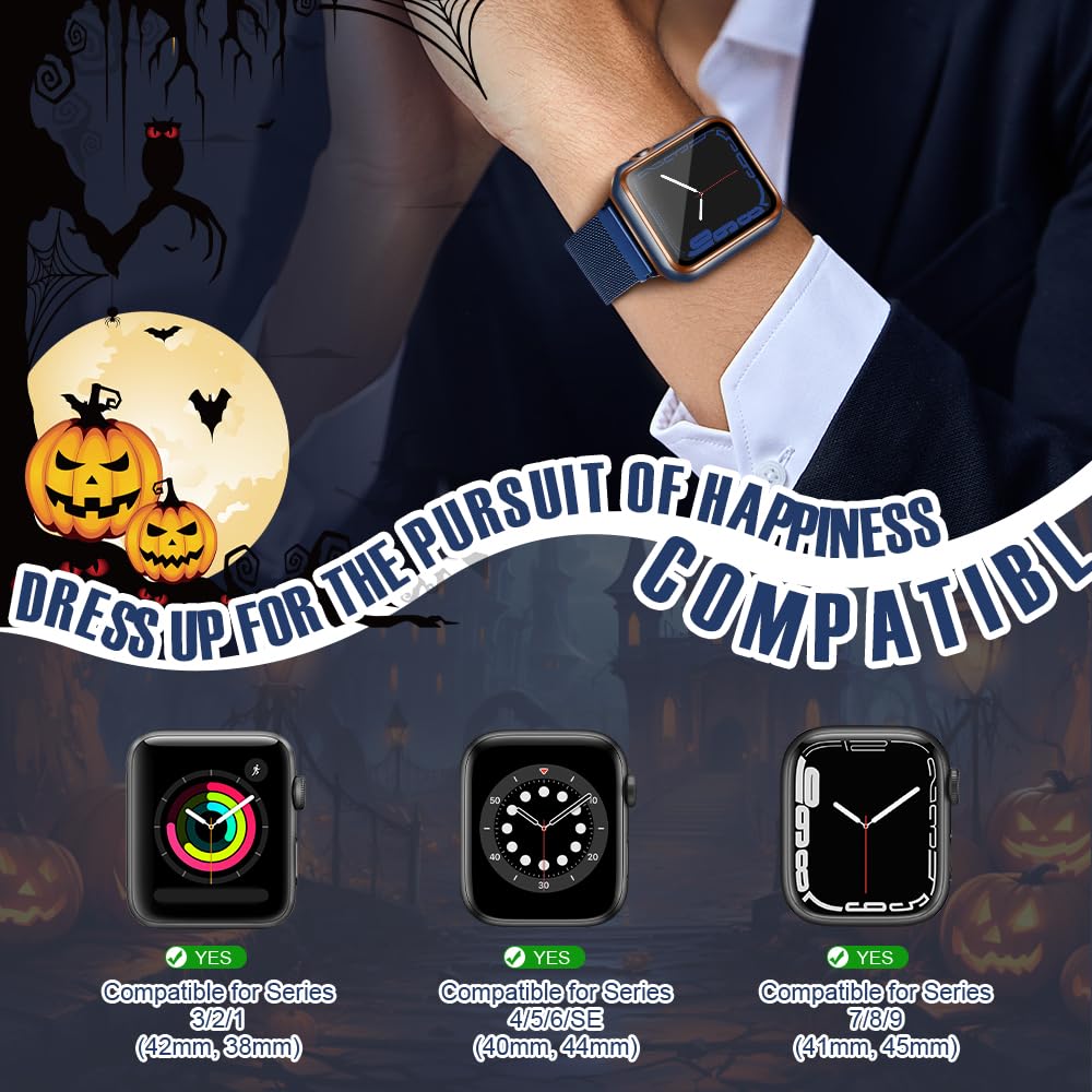 top4cus 45mm Case Compatible with Apple Watch, with