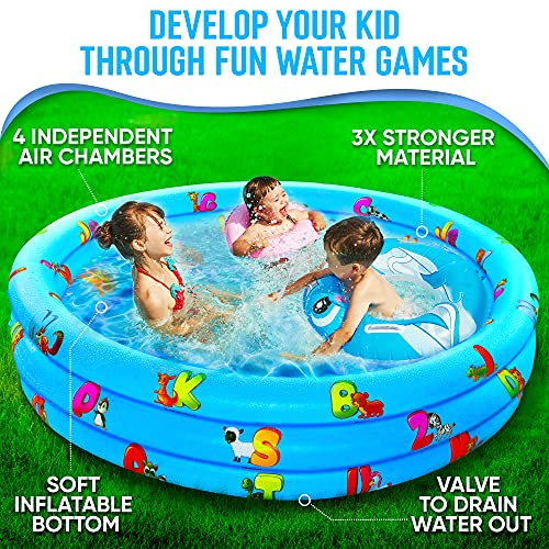 Inflatable Kiddie Pool for Kids Kids Pools for Backyard Swimming Pool for Kids and Toddlers