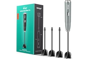 ISTOYO Premium Resin Mixer, Handheld Battery Epoxy Mixer for Saving Your Wrist, Epoxy Resin Mixer Pro, Resin Stirrer for Resin, Resin Molds, Silicone Molds Mixing, DIY Crafts (Included 4 pcs Paddles)