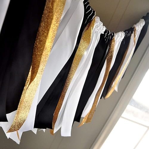 Amazon Com Graduation Party Decorations Black White And Gold