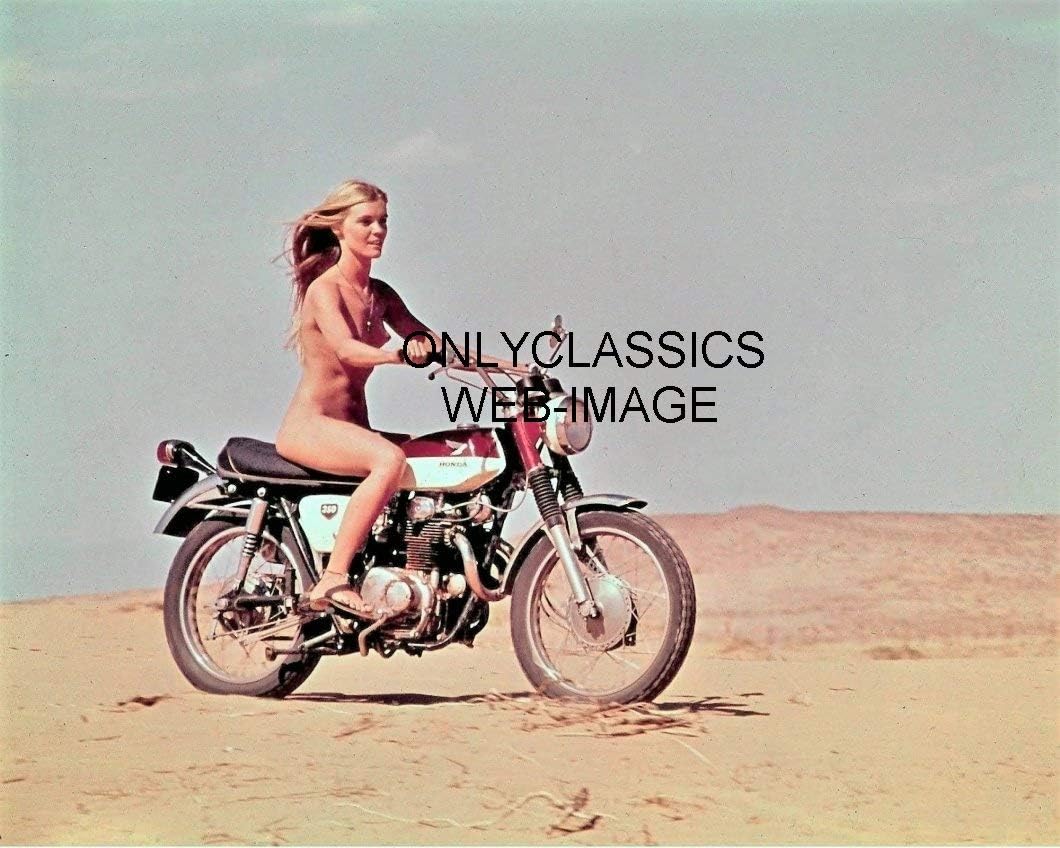 Photographs - OnlyClassics 1971 VANISHING POINT SEXY ACTRESS GILDA TEXTER ON HONDA 350 MOTORCYLE 8X10 PHOTO