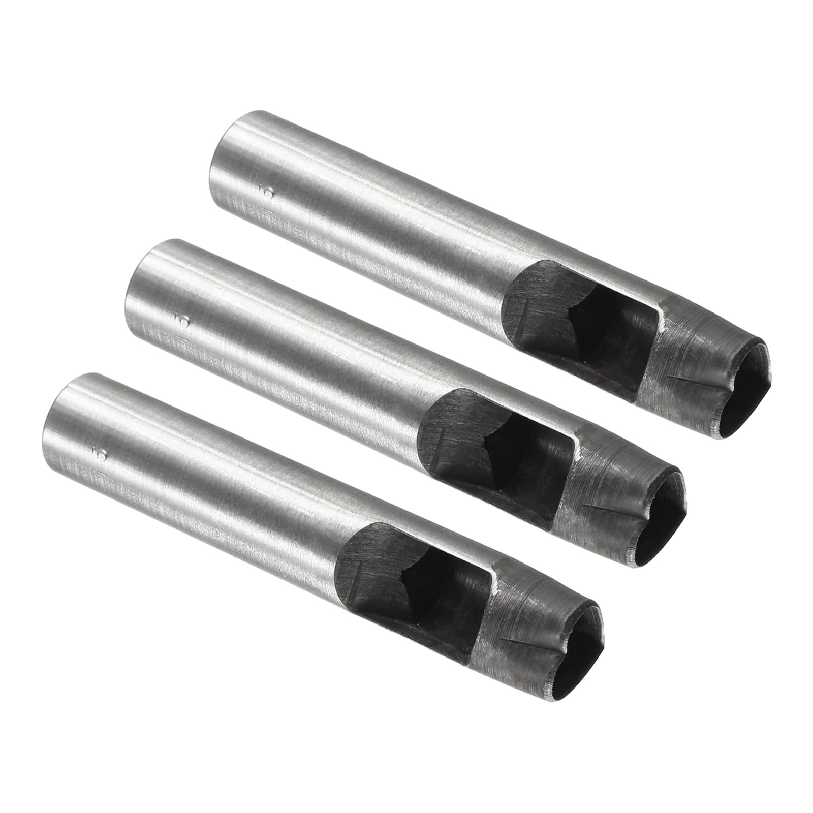 Kozelo Leather Hole Punch - [15mm] 45# Steel Punch Cutter Tool Heart Hollow Punching for Belt Leather Craft Clothes Use, 103mm / 4.05" Long