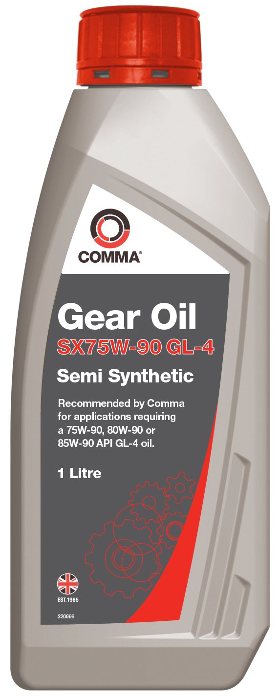Comma SXGL41L 1L SX75W-90 GL-4 Semi-Synthetic Gear Oil (Packaging may vary)