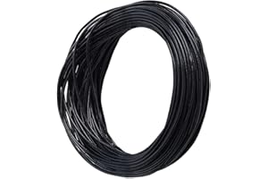 CALFOVERA 10.94 Yards 1MM Cowhide Black Genuine Leather Cord for Jewelry Making Round Real Leather String Lace Cording Rope Braiding Strip Thread for Crafting Necklace Bracelets Wraps Beading