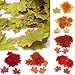 SunAngel 350 Pcs Artificial Maple Leaves Fall Leaves Silk Leaves Multiple Colour Simulation Faux Autumn Leaves Perfect Natural Autumn Decorations,Suitable for Thanksgiving Decor (350pcs, 7Multicolor)