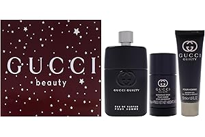 Gucci Gucci Guilty 3oz EDP Spray, 2.4oz Deodorant Stick, 1.6oz Shower Gel Men 3 Pc Gift Set