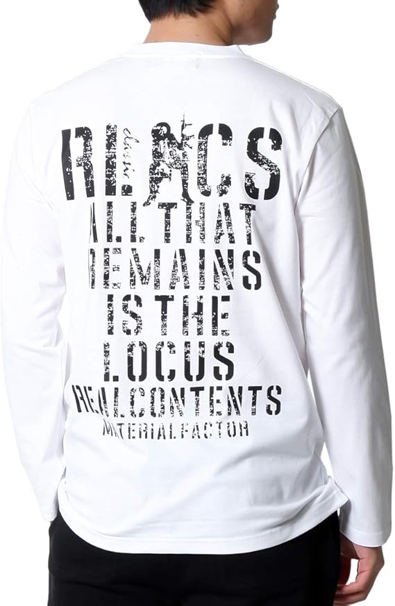 Amazon リアルコンテンツ Real Contents ロンt ロング Tシャツ メンズ 大きいサイズ 長袖 ストリート 柄 バックプリント Rclt1221 Tシャツ カットソー 通販
